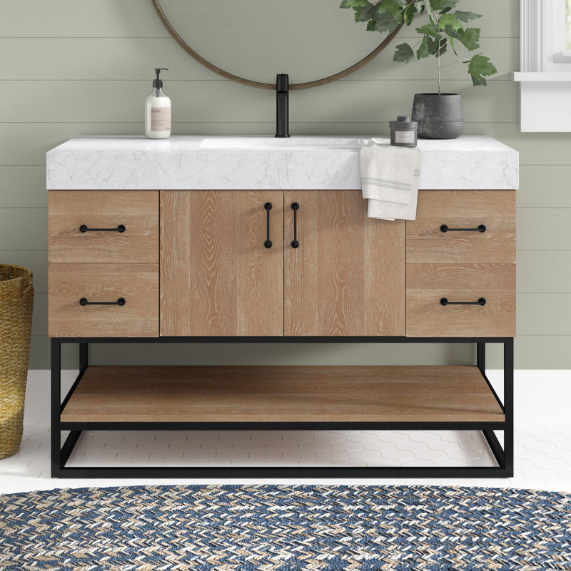 Wade Logan® Annice 48" Single Bathroom Vanity Set & Reviews Wayfair